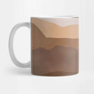 Pensive Abstract warm Deser, inspirational meanings Mug